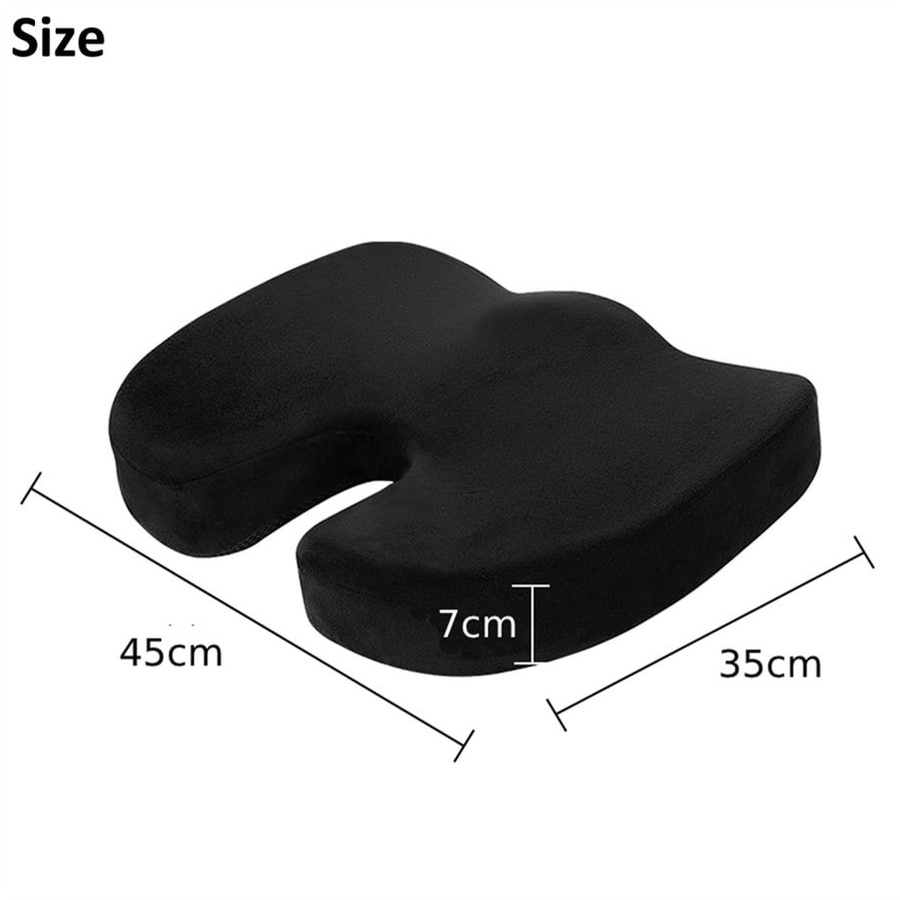 Bantal Duduk Tulang Ekor Memory Foam Coccyx Seat Cushion Velvet