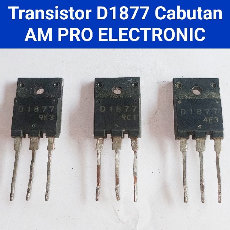 TR D1877 2SD1877 Persamaan D1632 Transistor Horisontal Cabutan Original