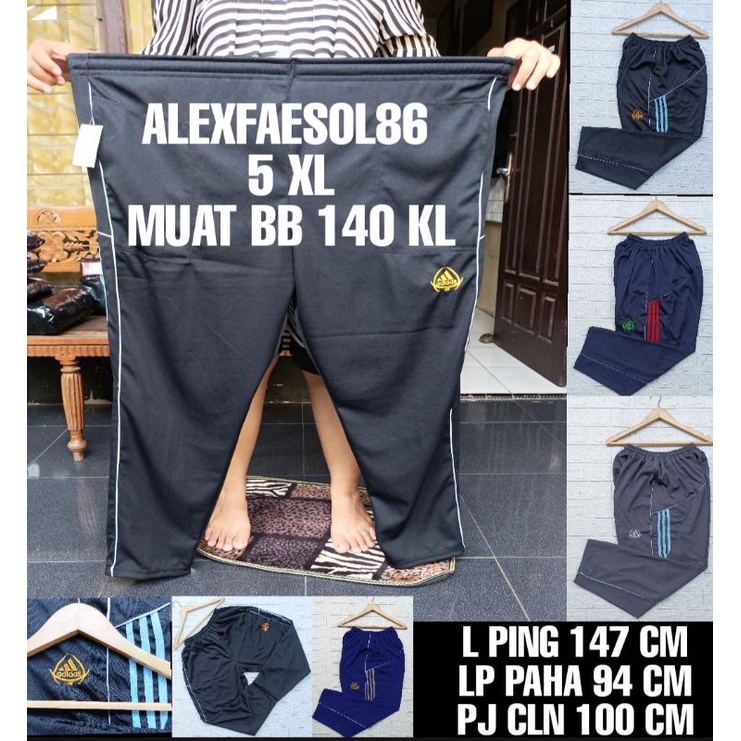 KOLOR TRANING SUPER JUMBO 5 XL/TRANING BIG SIZE BAHAN LOTO MUAT BB 140 KG. NJ