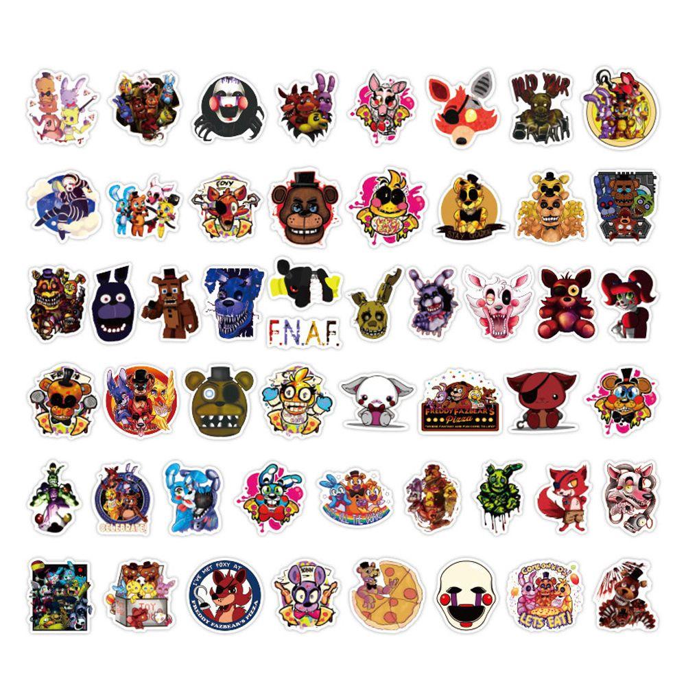 Lanfy Lima Malam Di Freddy Stiker Hadiah Anak Lucu Tahan Air Waterproof Diary Decor Stiker Hias Komputer Tablet Kartun Graffiti Decals