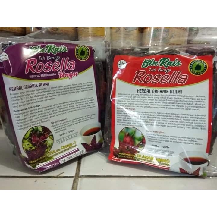 Jual Teh Rosella Curah Bin Rais Minuman Kesehatan Rosella Merah Rosella Ungu Shopee 6178