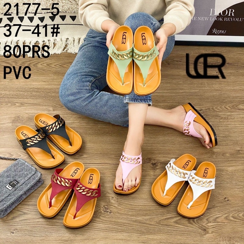 Sandal Japit Motif Rantai Best Seller Import Mokaya 8059 dan LCR 2177-5