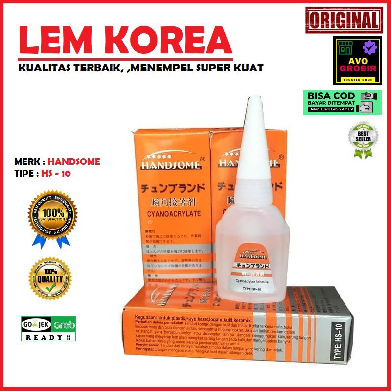 

Lem Korea Handsome HS-10 Original Serbaguna Korean Glue Terlaris