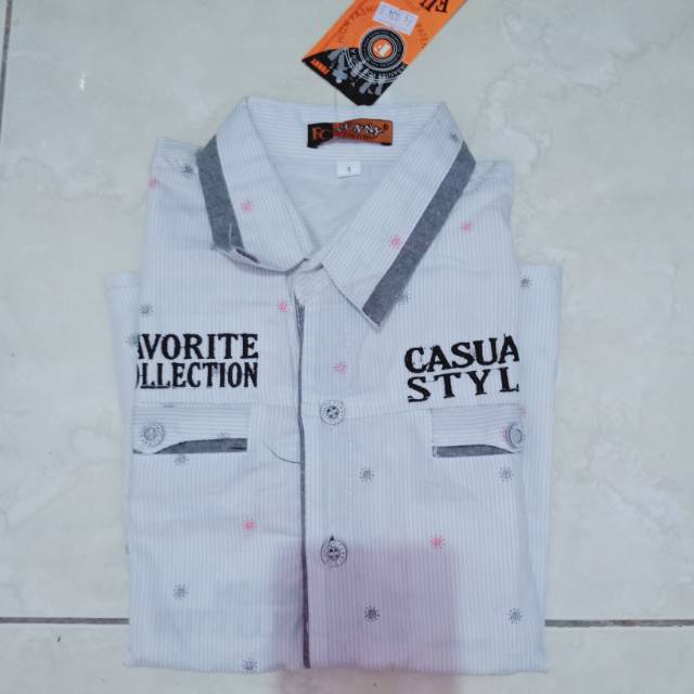 Kemeja anak laki-laki, kemeja putih anak cowok