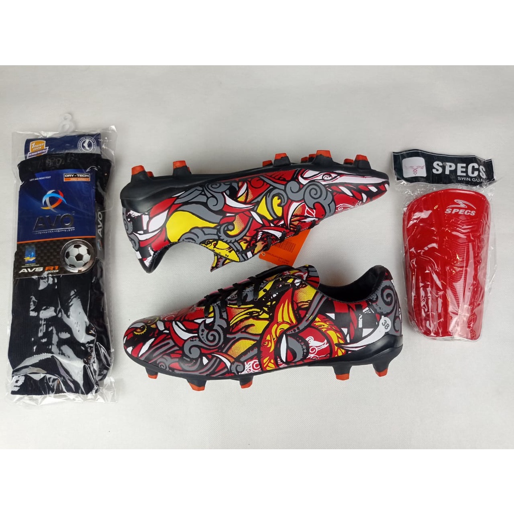 Paket komplit sepatu bola bisa dijahit sol ukuran 38-42-5