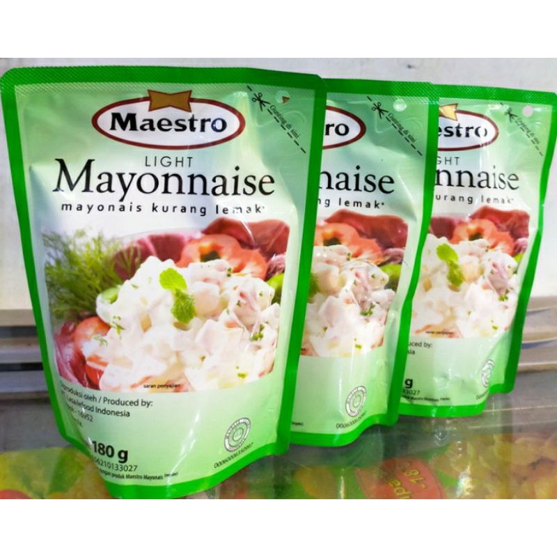 

maestro mayonaise light pouch 180 gram