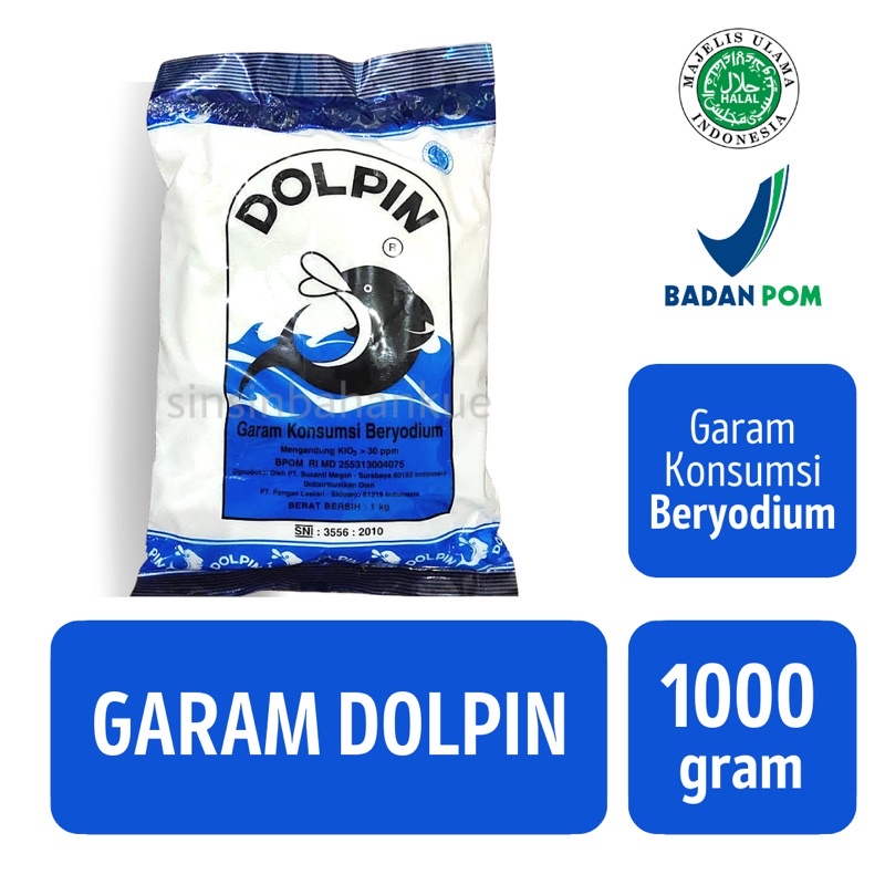 

Garam Dolpin 1000 gram / 1 kg