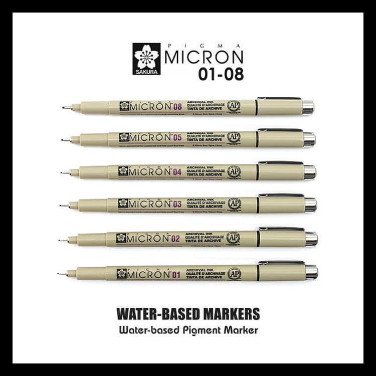 

Terlaris Sakura Pigma Micron Pen 01-08 Barang Bagus
