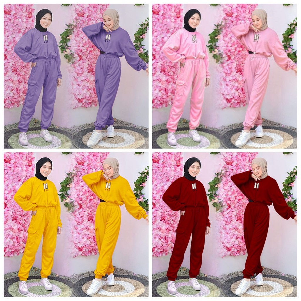 SET CARGO BTS FT SETELAN BTS CARGO SET KEKINIAN SETELAN baju anak remaja