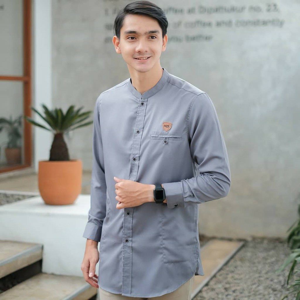 KEMEJA KOKO / KEMKO LENGAN PANJANG SERAGAM DEWASA POLOS SLIM FIT JUMBO TERBARU 2021 TRAND FASHION