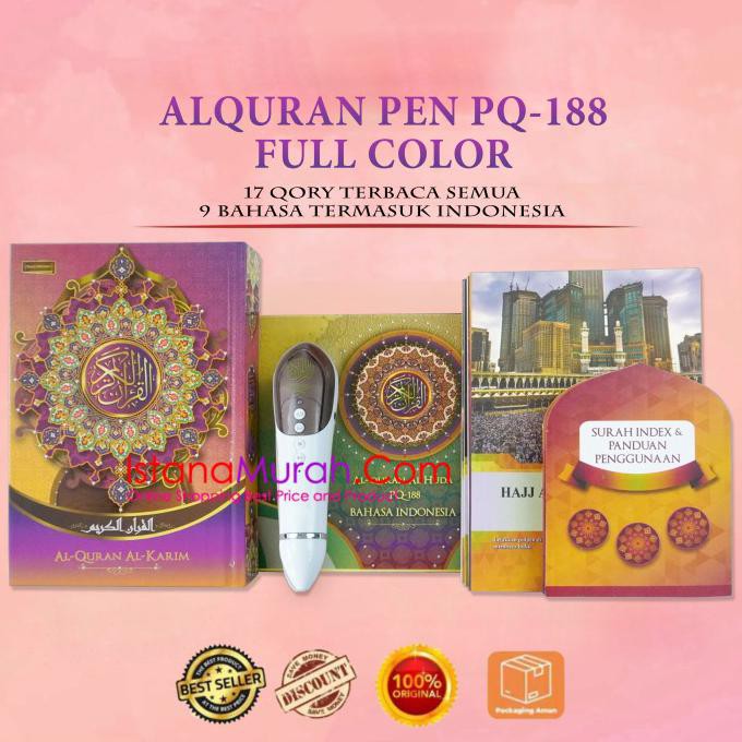 READY-STORE AL QURAN DIGITAL 1MC. ENMAC QURAN READ PEN PQ 99 MURAH 4 GB - PQ188 - 8GIGA