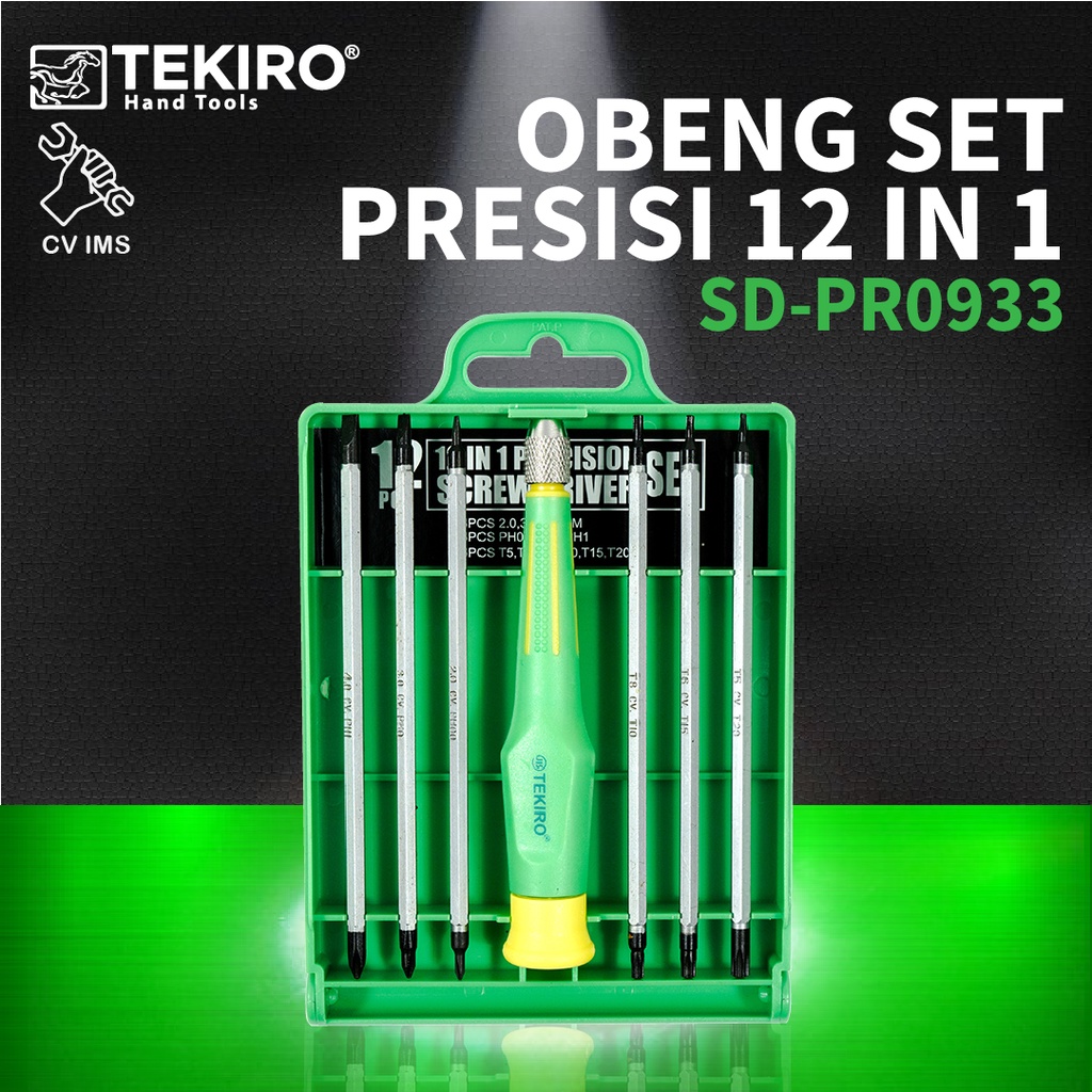 Obeng Set Presisi 12 In 1 SD-PR0933 TEKIRO
