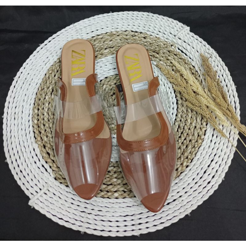 SANDAL ZARA FLAT TUTUP/SANDAL WANITA MURAH