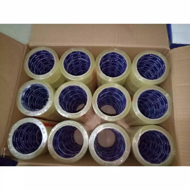 

Lakban bening / Lakban Cokelat /Solatip Besar 100 yard