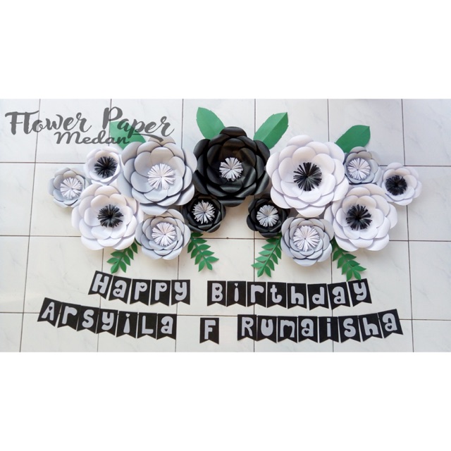 

Ready stock! Flowerpaper + nama MURAH!