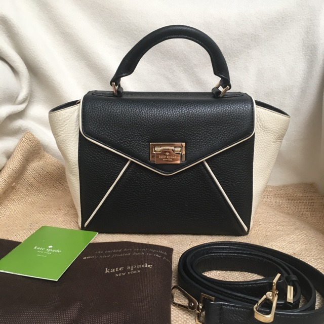 Tas kate spade laurel small black ori original preloved second bekas authentic