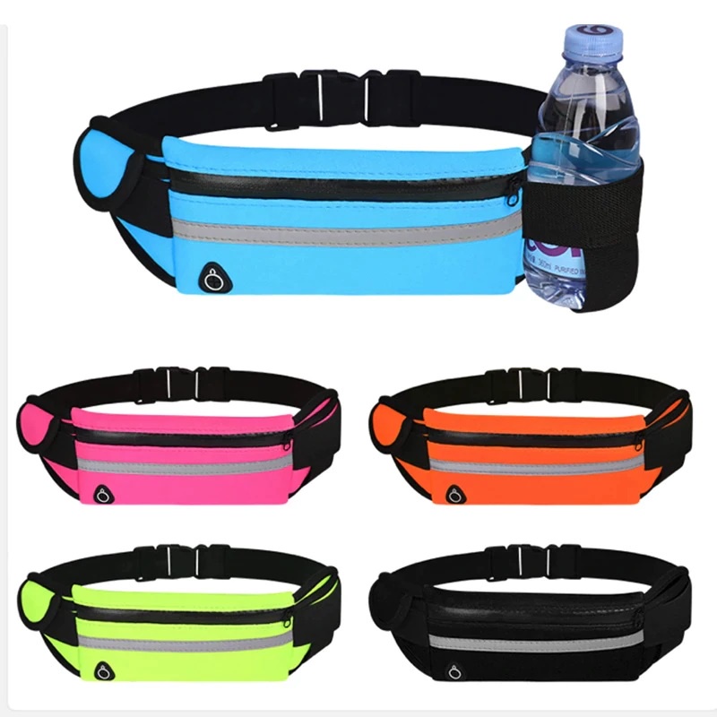 Tas Pinggang Olahraga Waist bag Running Belt Sepeda Lari Fitness Import High Quality