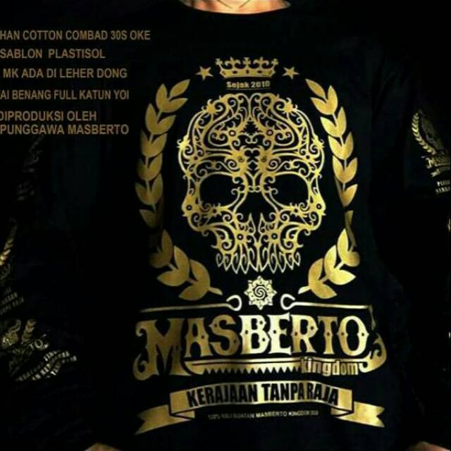 KAOS LENGAN PANJANG MASBERTO GOLD NEW