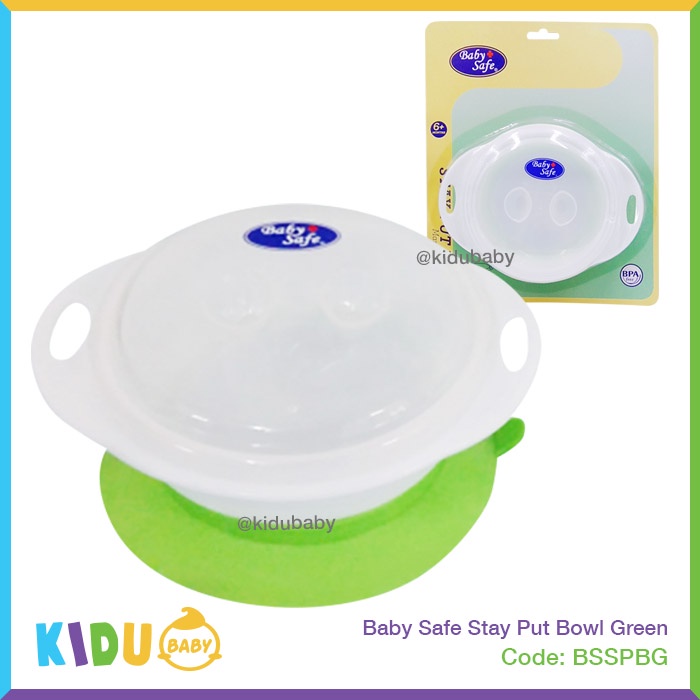 Baby Safe Stay Put Bowl Mangkok Anti Slip Mangkok Makan Bayi Perlengkapan Makan Bayi dan Anak Kidu Baby