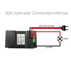 multi AC meter 6 in 1 Hz meter watt meter Ac Amperemeter AC energy meter voltmeter AC