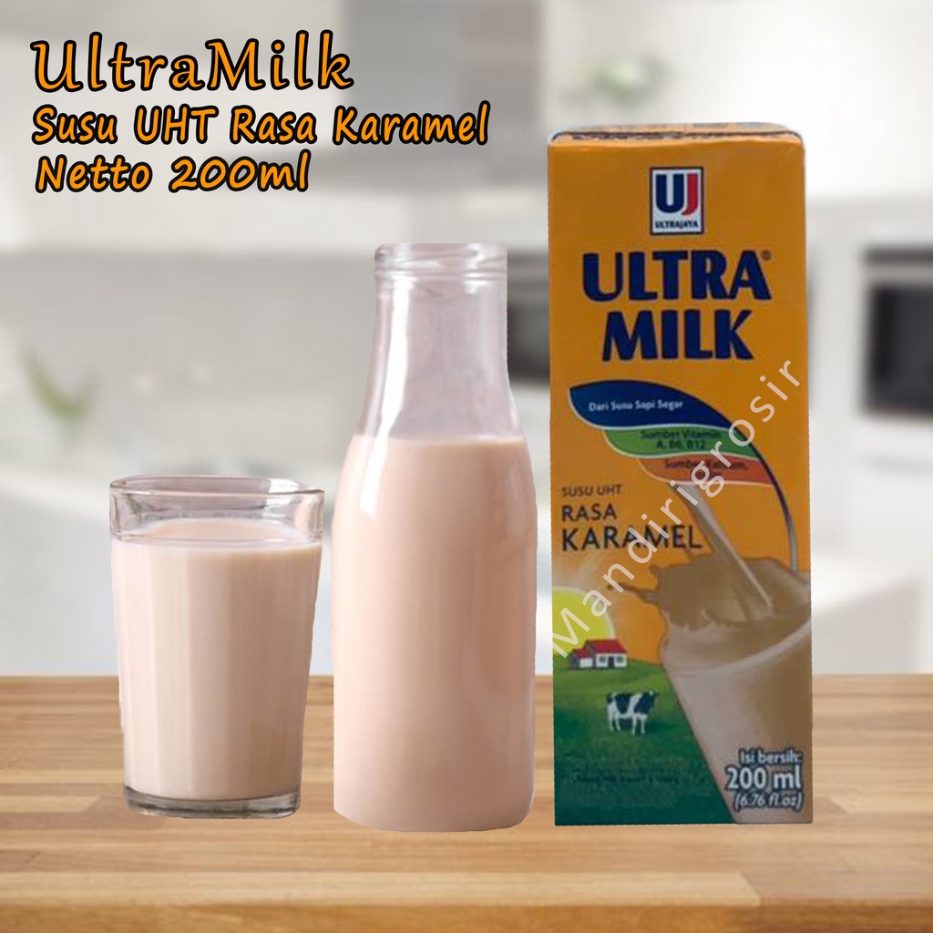 Susu UHT * Ultramilk * Rasa Karamel * Rasa Cokelat * 200ml