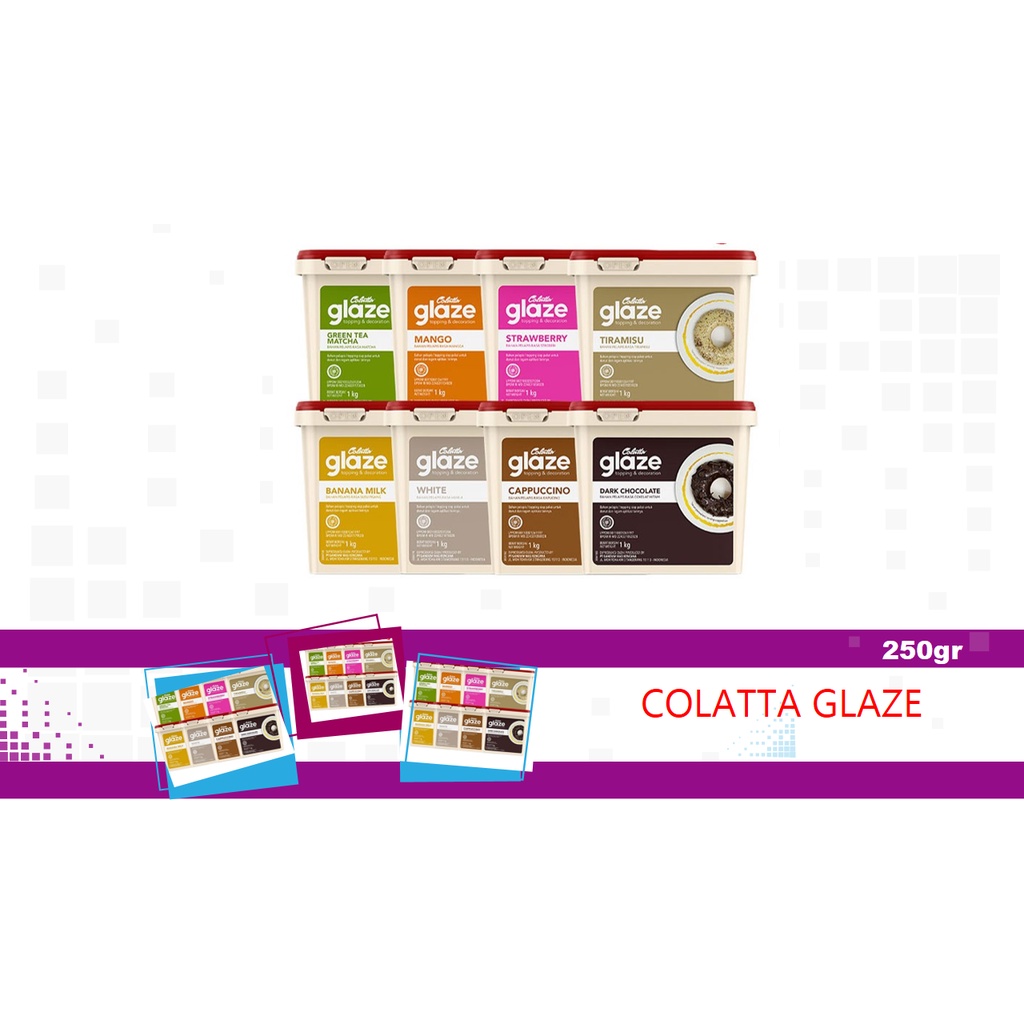 

COLATTA GLAZE COKLAT TOPPING CAIR INSTANT CURAH 250GR