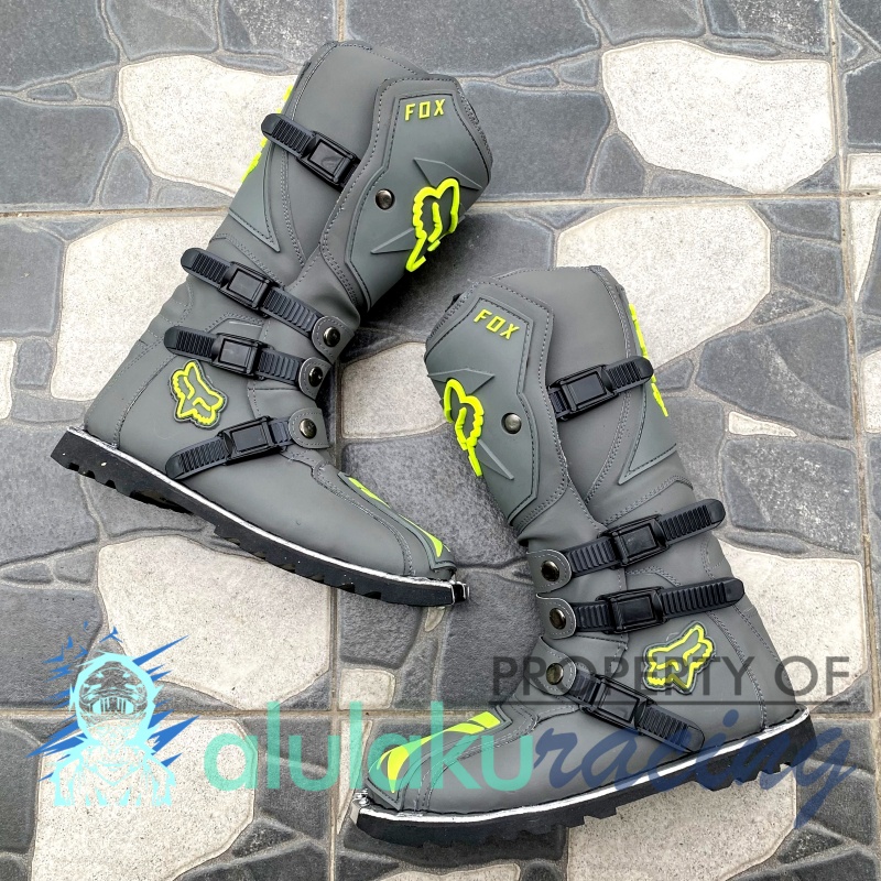 Sepatu Trail Motocross X Lokal Boots Riding SV Premium Quality with Safety Protectors - 017