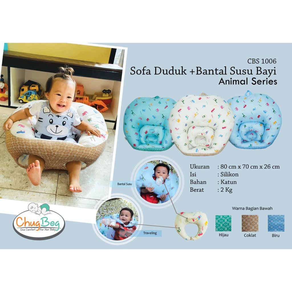 NEW SOFA BED CHUG BOG CBS1006 Bantal duduk bayi ( sofa bed) FREE Bantal Leher