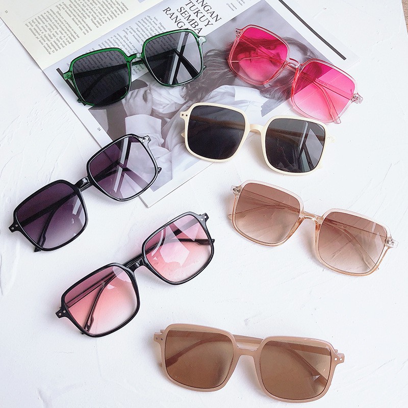 (COD) Kacamata Wanita Hitam Kotak Gaya Style Sunglasses Fashion Eyewear ❤️❤️MALLSHOPPING❤️❤️