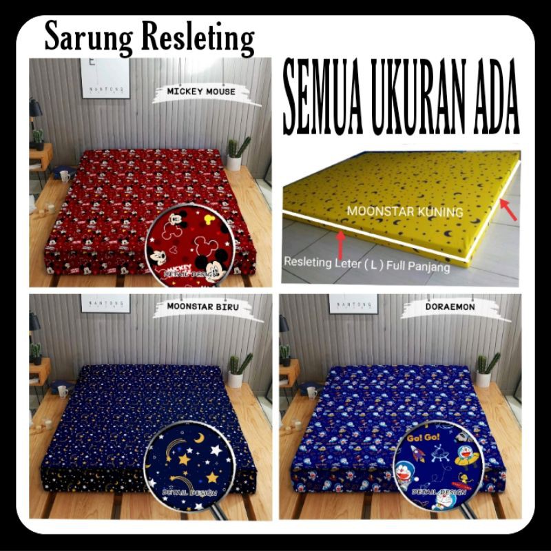 Sarung Kasur Busa Resleting 200x90x15/200x90x20 Cm Murah