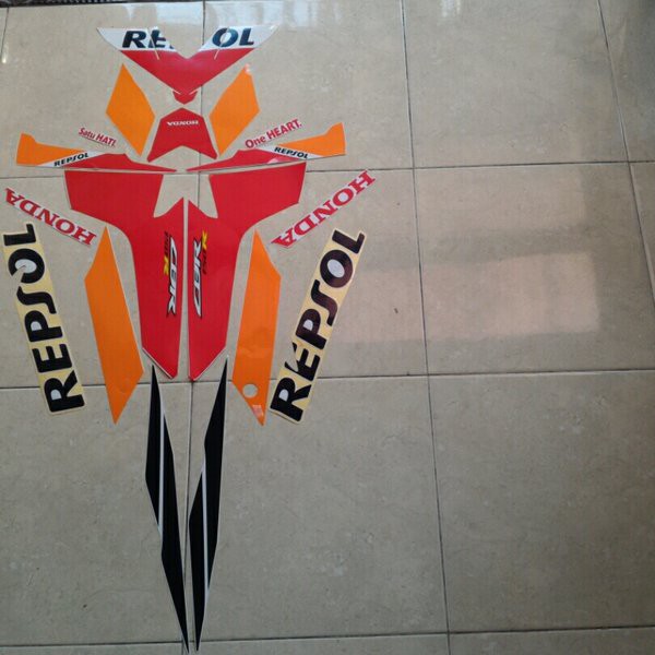 Striping Stiker Les Body Cbr Repsol 150 R 2017 Led Ori