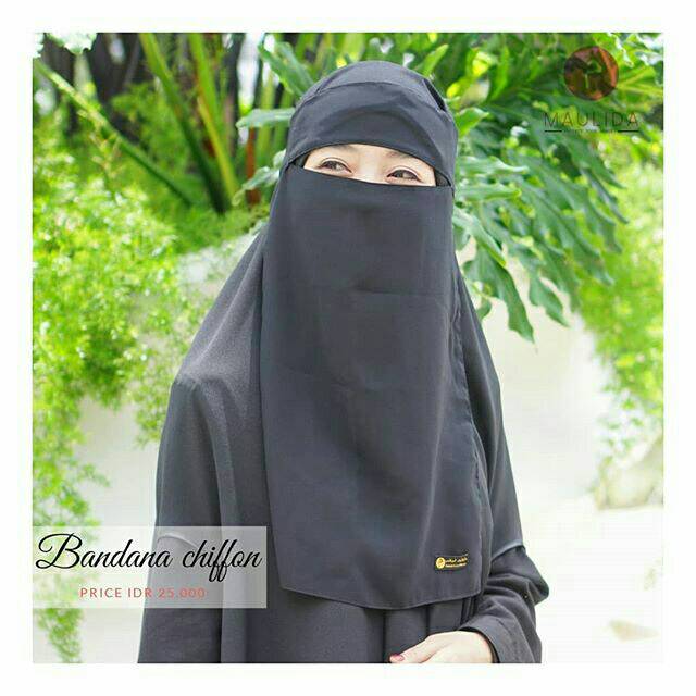 NIQAB BANDANA CHIFFON/Niqab bandana murah