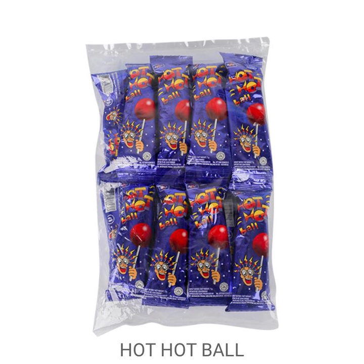 

Hot Hot Ball - Permen Loli Bulat Rasa Mangga - 16 pcs BAG