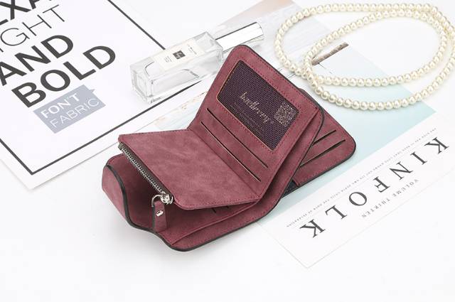 Dompet Wanita Cewek Kulit Kecil Model Lipat Pendek Branded Import Impor Original Murah D30-4