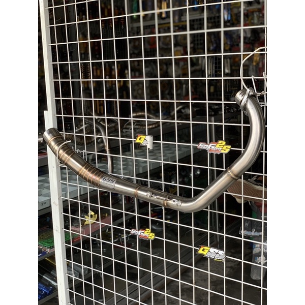 leher cb150 old original gss racing muffler