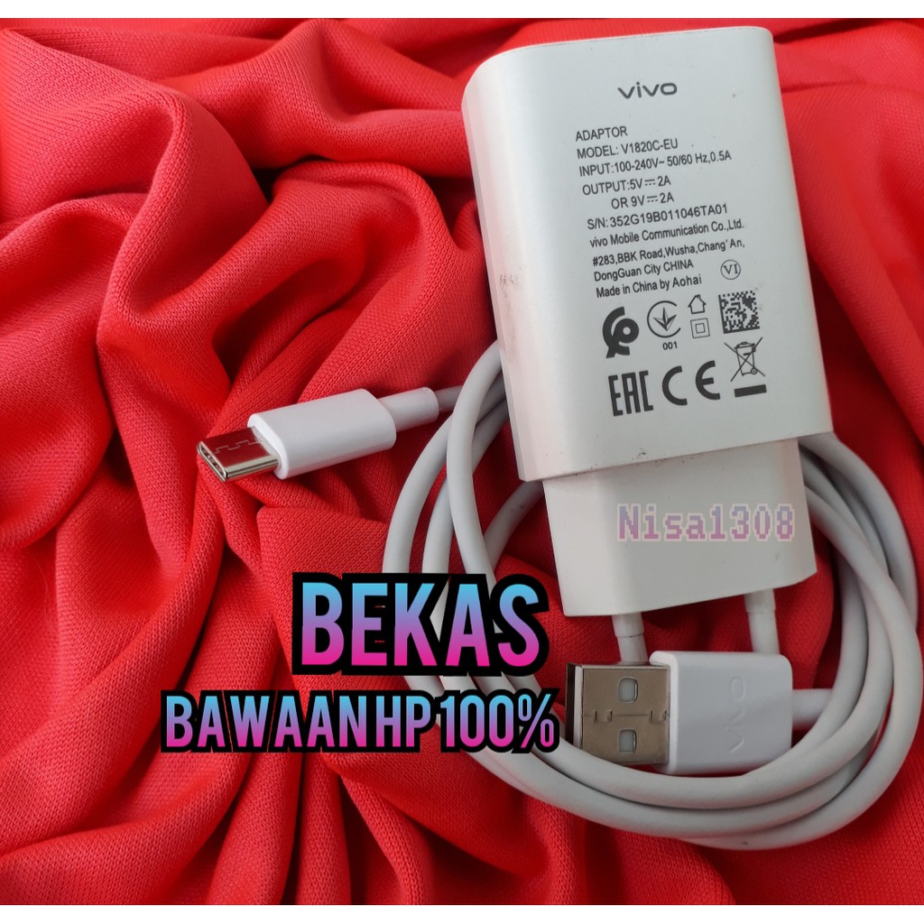 Charger vivo V17 V19 S1pro original bawaan hp