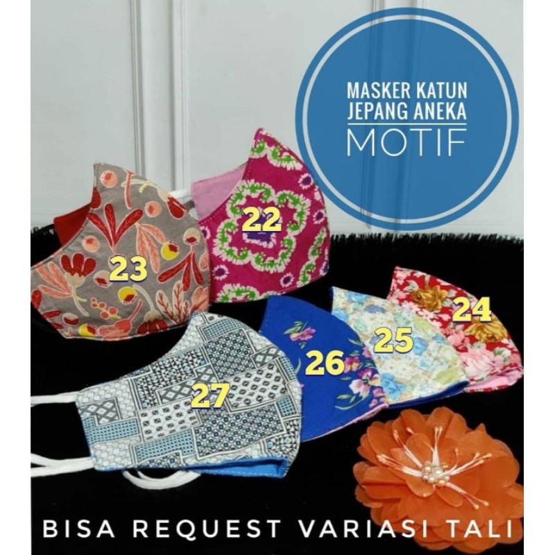 Masker Katun Duckbill Aneka Motif