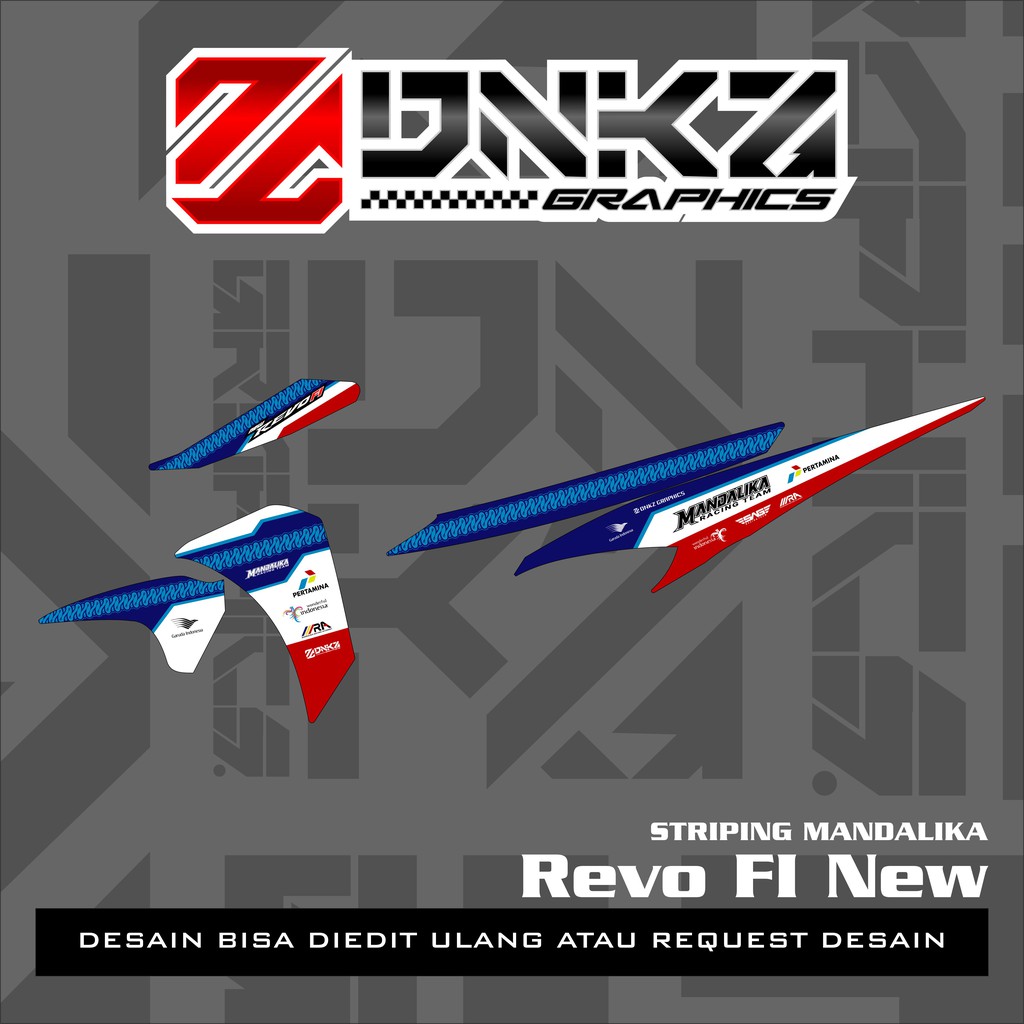Stiker Revo FI New Decal Striping Revo FI New Premium Racing Mandalika