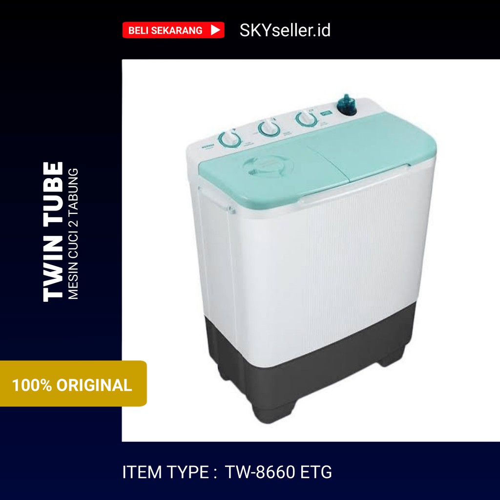 Mesin Cuci Sanken TW-8660ETG