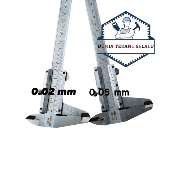 Sketmat Sigmat Jangka Sorong 6in Manual Aluminium XPTOOL 0,05mm NEW DEALAND 0.02mm  / Vernier Caliper 150mm Kotak Kayu