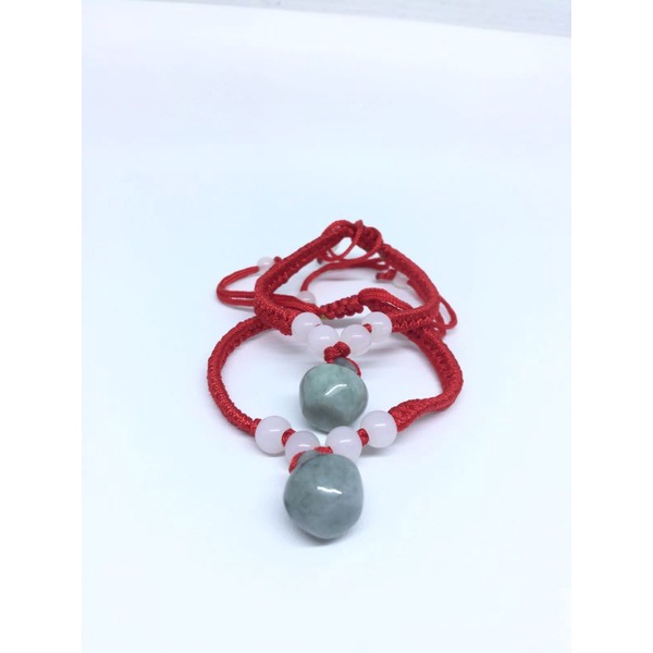 Gelang Tangan Keberuntungan / Gelang Tali Merah Giok / Gelang Feng Shui