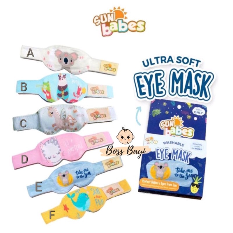 SUN BABES Ultra Soft Eye Mask Kacamata Kain Jemur Pelindung Mata Bayi