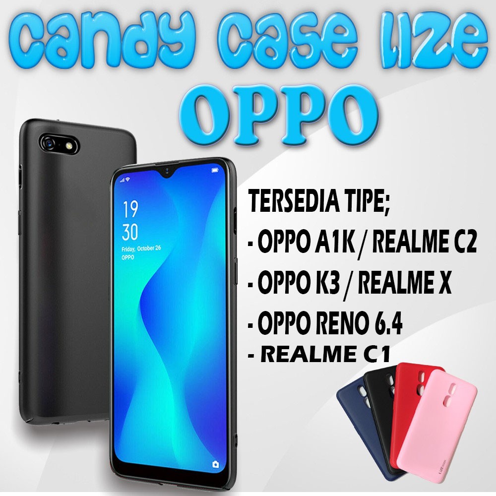 Lize Soft Case Casing Silikon Oppo A1K K3 RENO 6.4 Realme C2 Realme X Realme C1 Case Kesing Cilicone