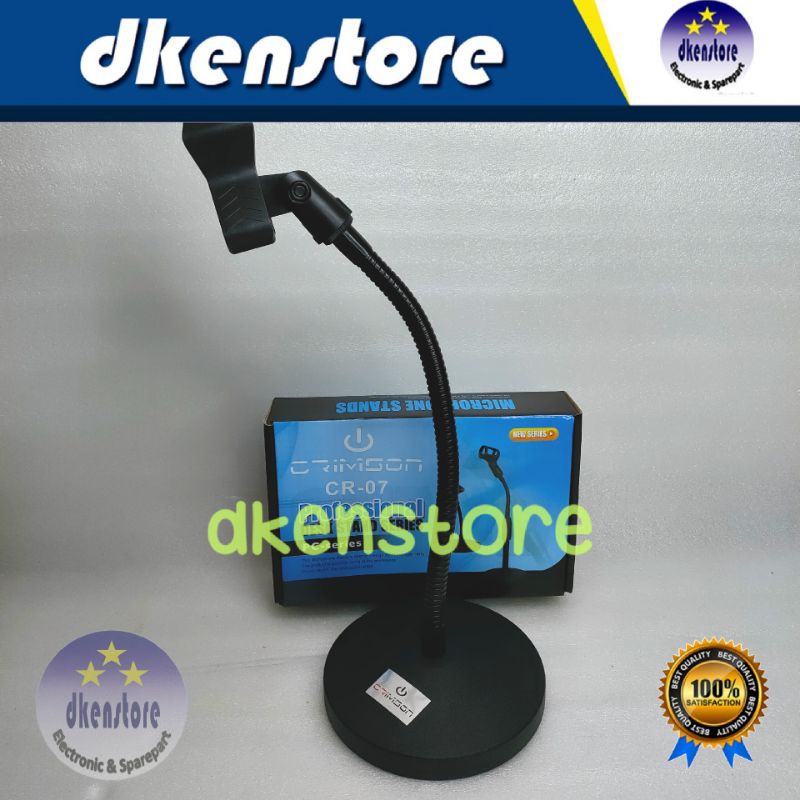 Stand Mic Meja Crimson CR07 Spiral Dudukan Microphone mik Podium