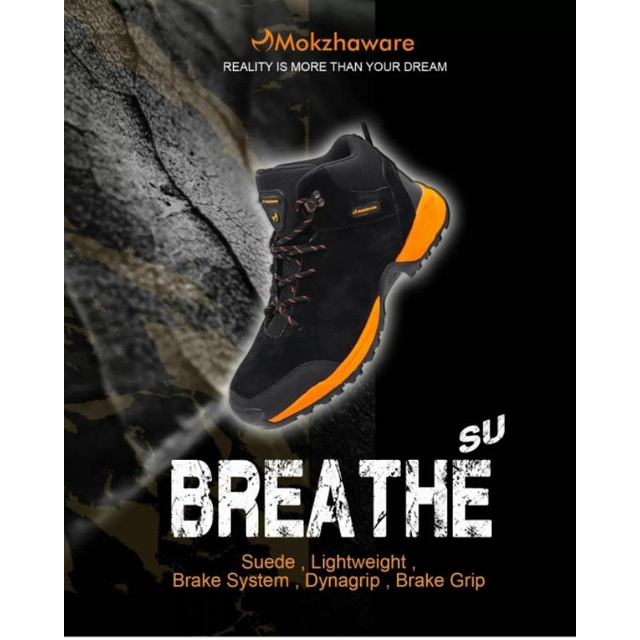 Sepatu Gunung Mokzhaware Breathe Suede