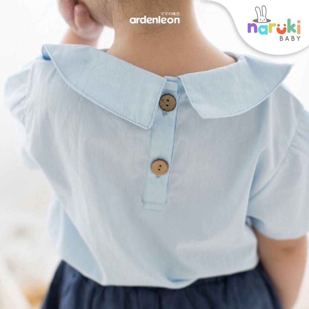 Ardenleon Girls Luna Collar Blouse Arden Leon Baju Anak Perempuan