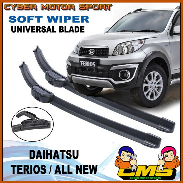 Wiper Daihatsu Terios model pisang. Wiper blade Terios / All new .