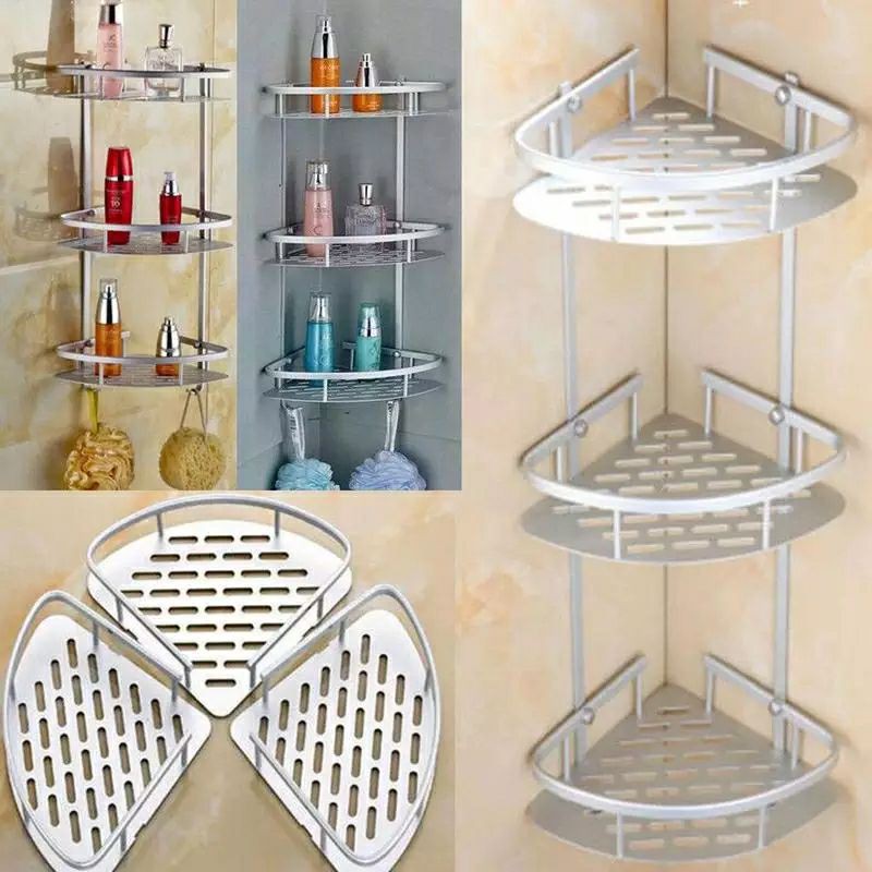 Rak Organizer Kamar Mandi Dapur Alumimum Rack Bathroom