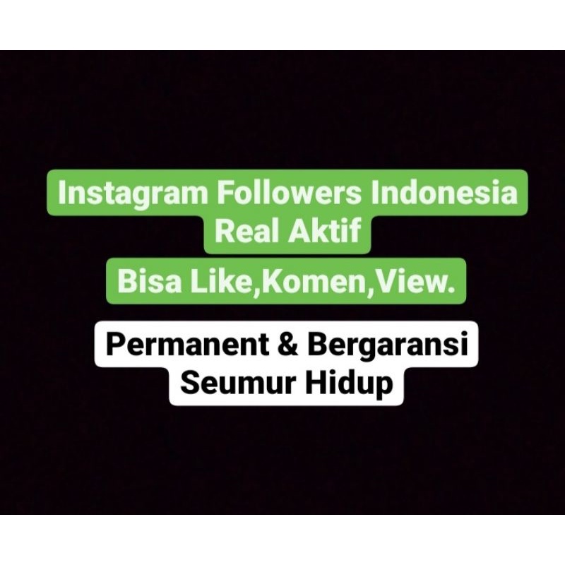 Tambah 100 Folls IG Indo Real Permanent