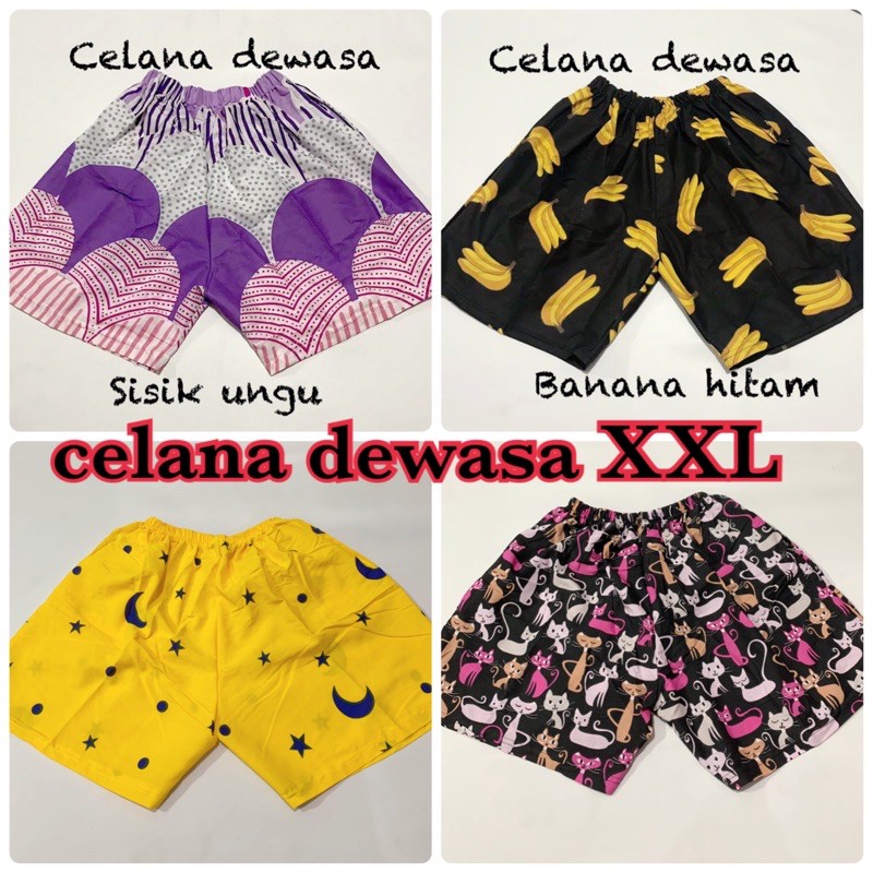 celana pendek dewasa xxl